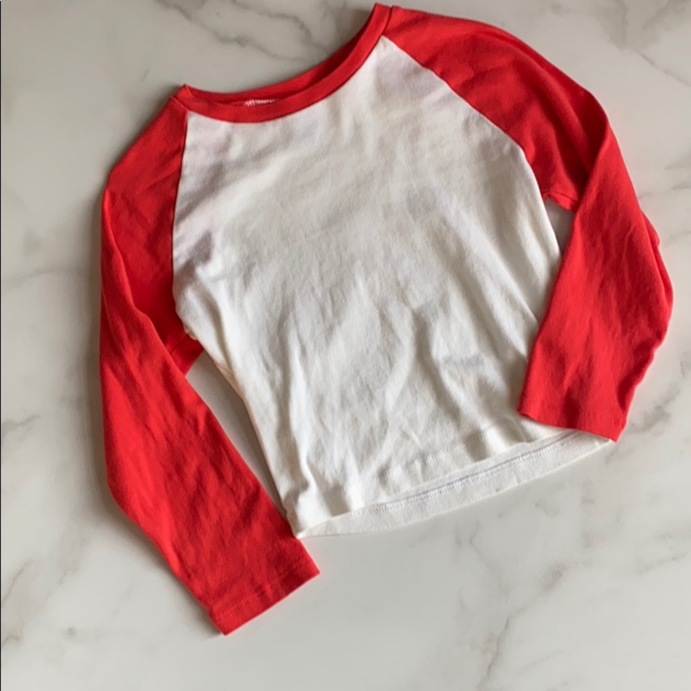 Baseball crop 3/4 tee